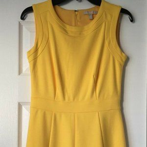 Banana Republic Yellow Fit and Flare Dress NWT